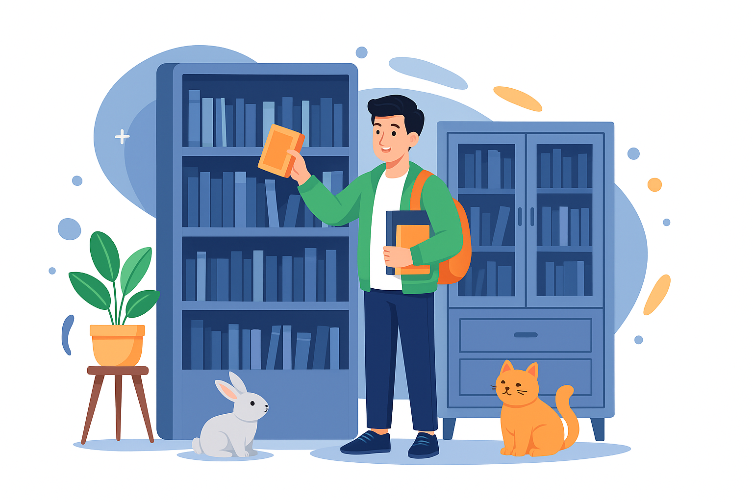 Ilustrasi Perpustakaan